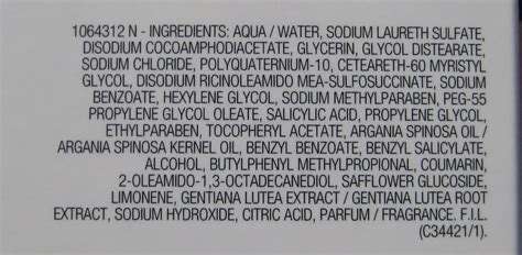 Hair care: Ingredients In Shampoo