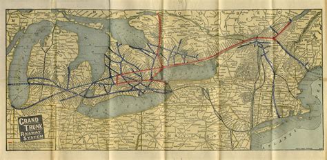 Map of Grand Trunk Railway system and connections – All Items – Digital Archive : Toronto Public ...