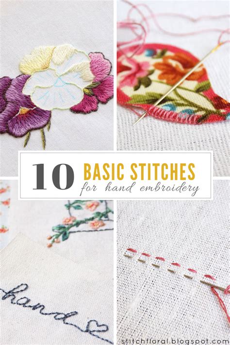 Embroidery stitches - lanastreams