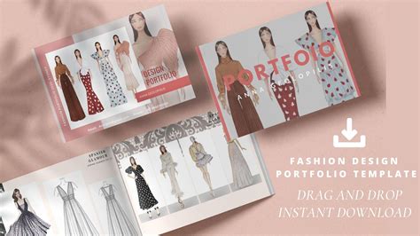 Fashion Portfolio Template | 23 page | PDF Download | 70% off | La Mode College