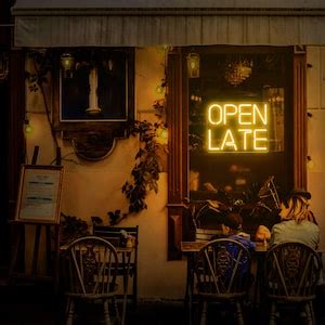 Open Late Neon Sign, Open Neon Bar, LED Open Sign, Open Sign for Business, Open Neon Sign, Open ...