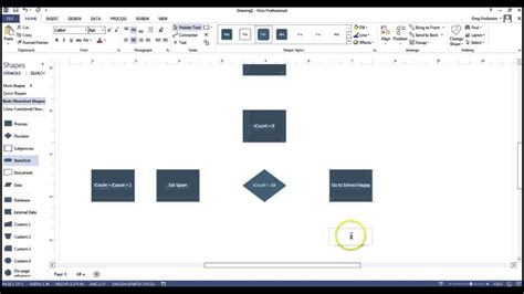 How To Make A Process Flow Diagram In Visio Free Work Flow C