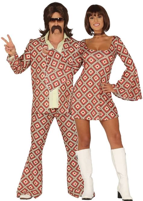 Couples Vintage Disco Dancers Fancy Dress Costumes in 2020 | Matching ...