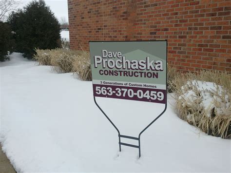 QR Coded Yard Signs for Dave Prochaska Construction Company ...