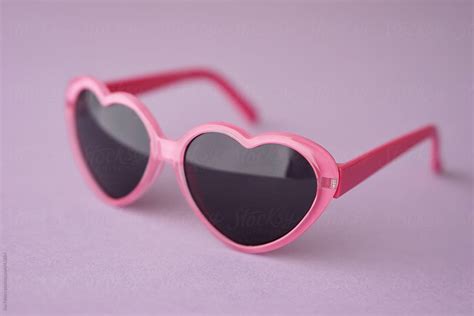 Objects: Pink heart shaped sunglasses by Ina Peters - Stocksy United