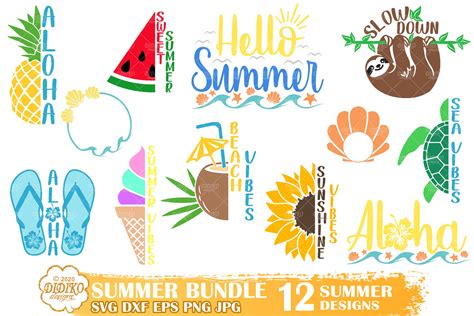 Summer Quotes SVG Bundle, Funny Beach Svg Bundle - DIDIKO designs