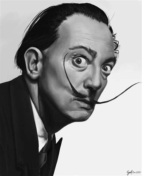 Portrait Study - Salvador Dali by Geddiz on DeviantArt