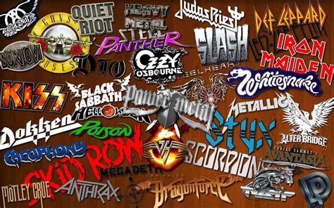 Heavy Metal Bands Wallpapers | Band wallpapers, Rock band logos, Heavy ...