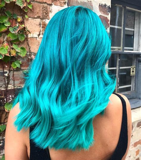 Aqua Hair Color On Tips – Warehouse of Ideas