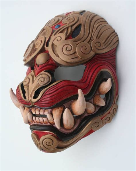 Lion of the Wind mask by mostlymade on DeviantArt in 2020 | Japanese mask, Oni mask, Mask design