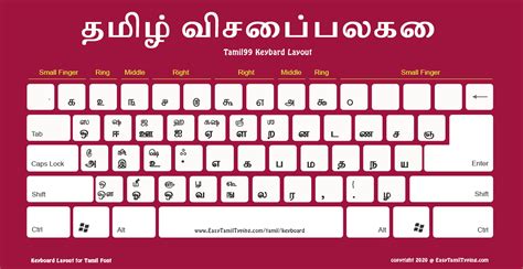 FREE Tamil Keyboard Layout | தமிழ் விசைப்பலகை | High Quality ideal for printing