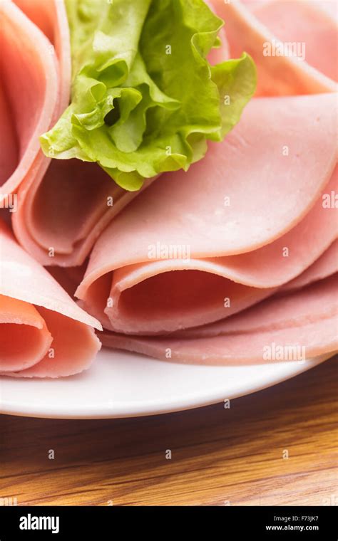 The Ham slices Stock Photo - Alamy