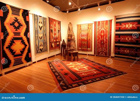 Traditional Navajo Rug Designs and Symbols Displayed Stock Photo - Image of culture, symbol ...