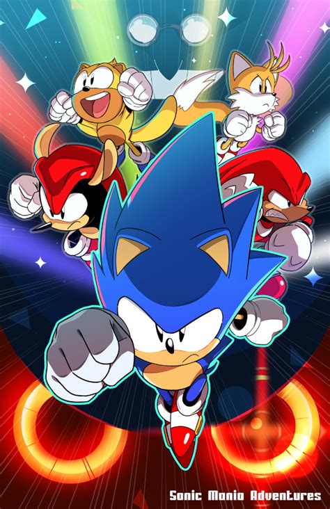 The SEGA Source, Sonic Mania Adventures poster by Tyson Hesse.