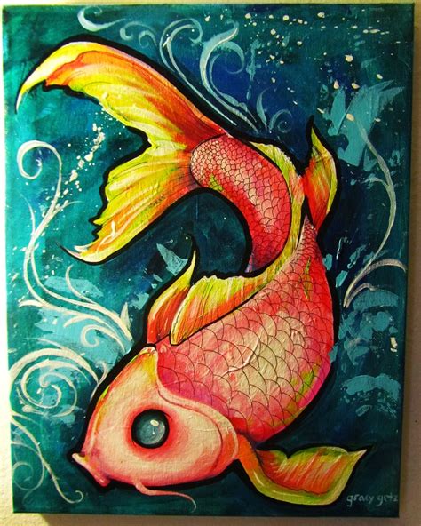 Painting Fish Scales With Acrylic at PaintingValley.com | Explore collection of Painting Fish ...