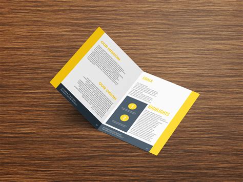 Bi Fold Brochure Illustrator Template