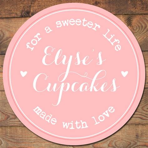 premade logo circular pink hearts bakery by DulceGraceDesigns, $12.50 ...