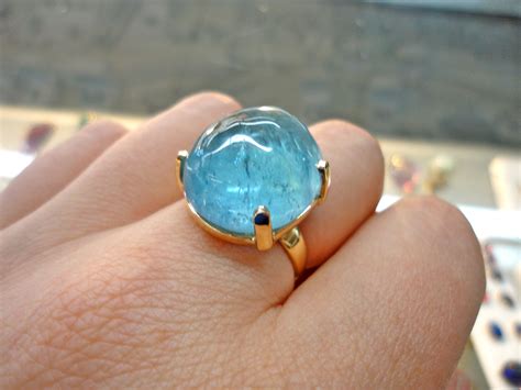 Aquamarine stone ring - rightkr