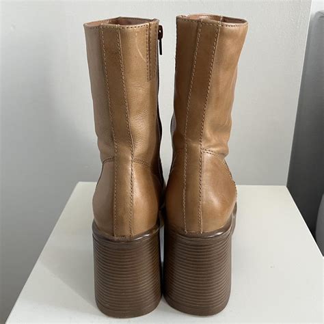 Steve Madden chunky brown leather boots Bratz Doll... - Depop