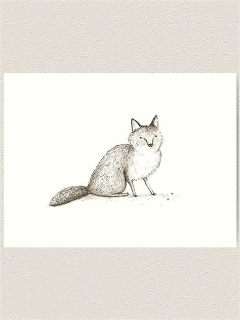 "Swift Fox Sketch" Art Print by SophieCorrigan | Redbubble