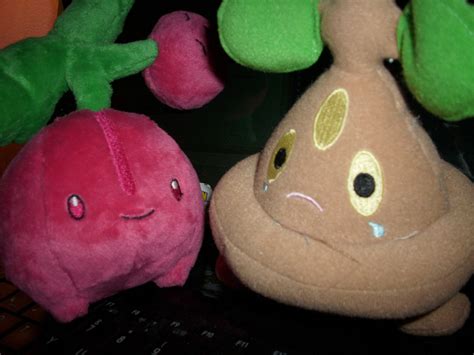 PKMN-Cherubi and Bonsly Plush by rosa-pegasus on DeviantArt