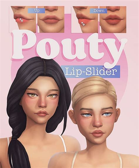 Pouty Lip-Slider ( ˘ ³˘)♥ A lip slider for The... - Miiko | Sims 4 body mods, The sims 4 skin ...