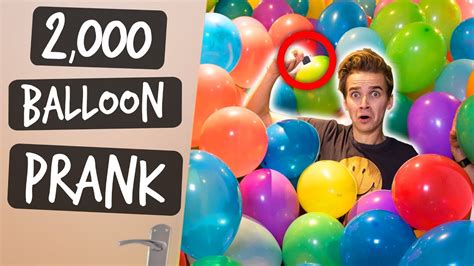 2,000 BALLOONS PRANK! - YouTube