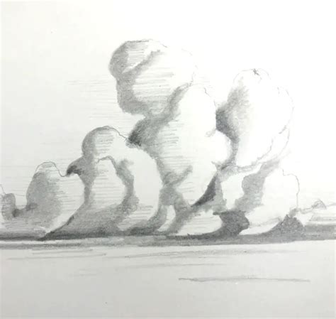 How to Draw Clouds in Perspective - Improve Drawing