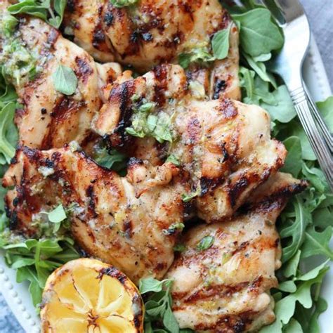 Grilled Lemon Oregano Chicken + Salmoriglio Sauce – Claudia's Table