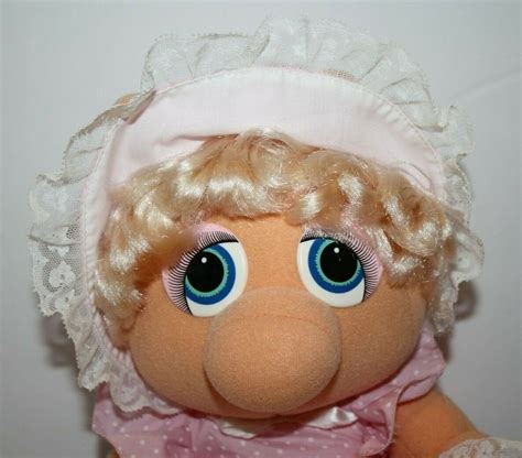 Muppet Babies Miss Piggy Plush Henson Hasbro Softies Soft Toy Stuffed ...