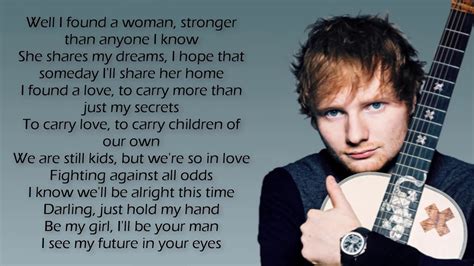 Ed Sheeran - Perfect ( Lyrics ) - YouTube