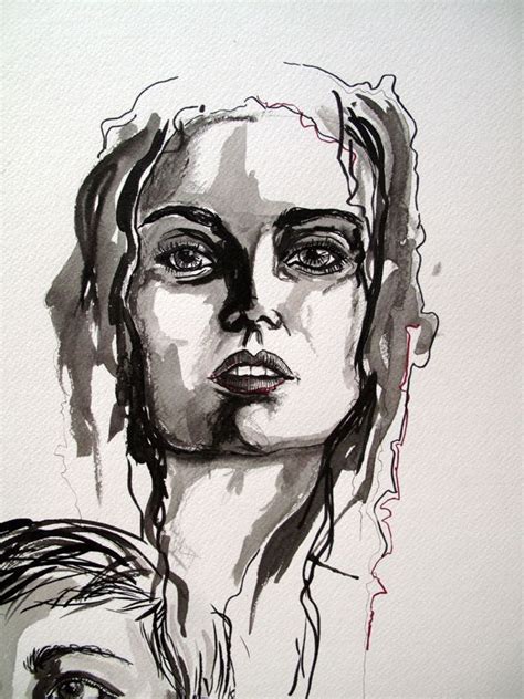 ink portraits - Google Search | Portraiture artist, Illustration art drawing, Illustration