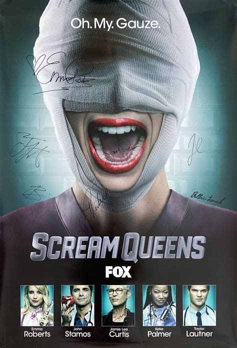 Charitybuzz: Scream Queens Season 2 Signed Poster - Lot 2050203