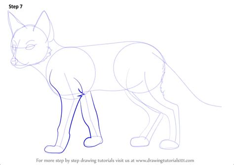 Learn How to Draw a Swift Fox (Wild Animals) Step by Step : Drawing ...