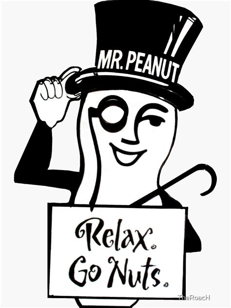 "Mr.Peanut" Sticker for Sale by TheRoacH | Redbubble