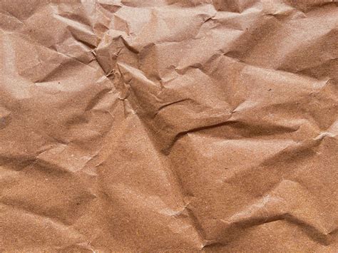 Crumpled brown paper texture - Pixcrafter