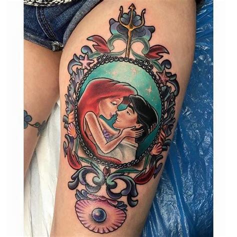 Ariel Tattoo Outline