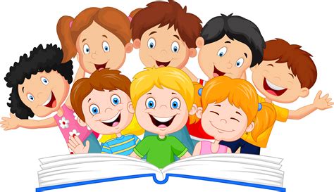 Download Kids Reading Clipart - Children Reading Clipart - Png Download (#61137) - PinClipart