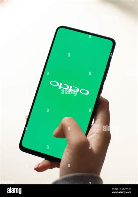 Assam, india - January 15, 2020 : Oppo logo on phone screen stock image Stock Photo - Alamy