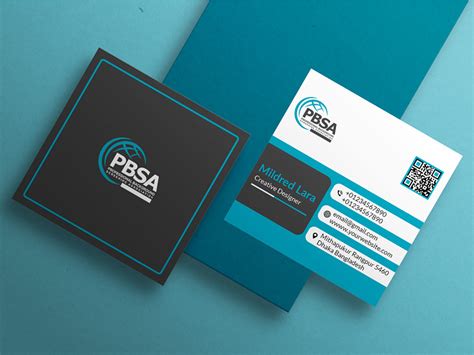 Square Business Card Design by Graphic Advice on Dribbble