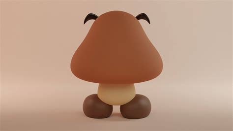 Goomba From Super Mario - 3D Model by clickdamn