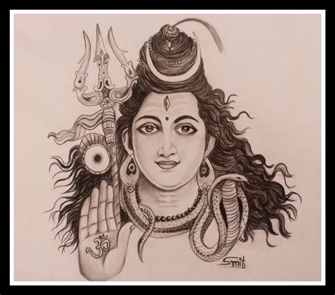 Simple Pencil Sketches of Lord Shiva: A Journey Through Divinity