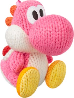 Pink Yarn Yoshi (Yoshi's Woolly World) amiibo figure - amiibo life - The Unofficial amiibo Database