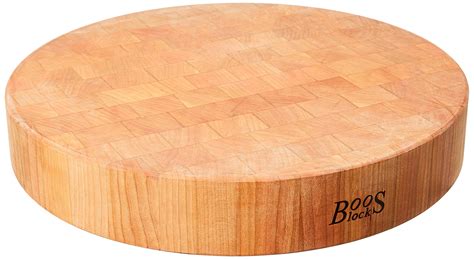 Buy John Boos Block CHY-CCB183-R Classic Collection Cherry Wood End Grain Round Chopping Block ...