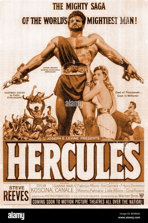 Steve Reeves Film Poster Hercules High Resolution Stock Photography and Images - Alamy