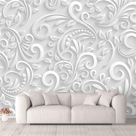 Wall26 3D Flowers Peel & Stick Wallpaper, 100x144 inches - Walmart.com ...