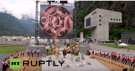 The Open Scroll Blog: Gotthard Base Tunnel Opening Ceremony June 1, 2016 - Pagan Ritual