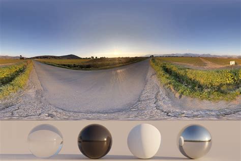 HDRi - Countryside, street and sky - Blender Market