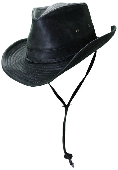 Weathered Cotton Outback Hat with Eyelets and Strap – Explorer Hats