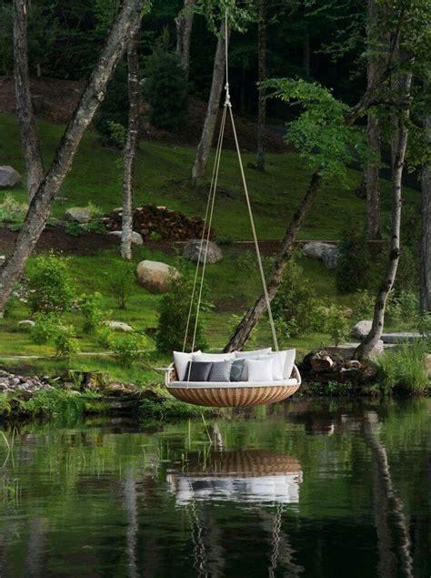 Picture Of Relaxing Outdoor Hanging Beds